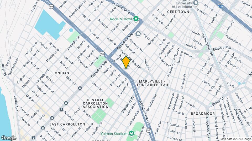 7737 S Claiborne Ave Map and Location Details