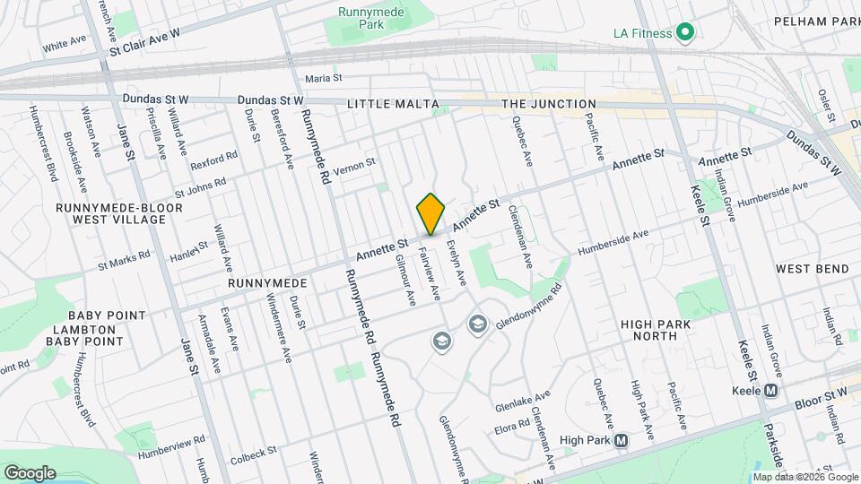 411 Annette St Map and Location Details