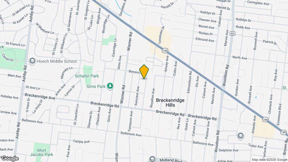 3329 W Milton Ave Map and Location Details