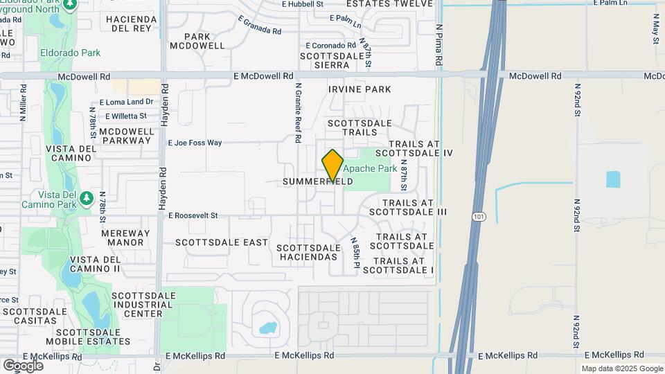 1087 N 84th Pl Map and Location Details