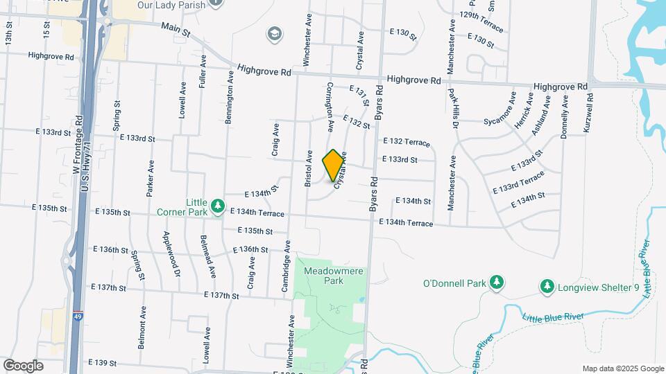 13310 Crystal Ave Map and Location Details