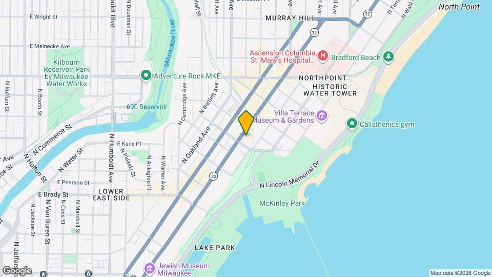 1918 E Lafayette Pl Map and Location Details