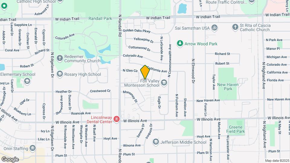 1373 S Glen Cir-Unit -1373 S Glen Circle Apartment D Map and Location Details