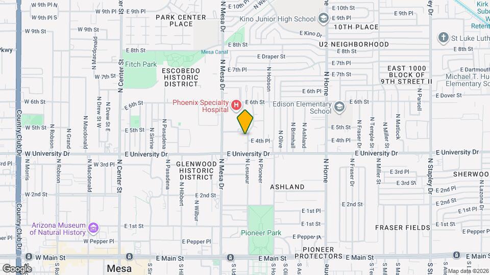 440 N Lesueur Map and Location Details