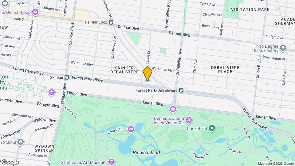 5778 Pershing Ave Map and Location Details