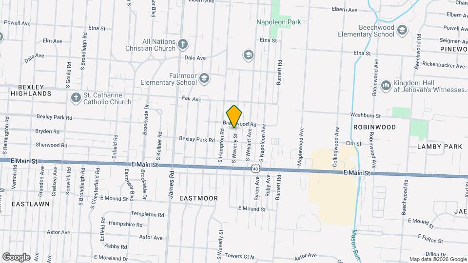 639 S Waverly St Map and Location Details