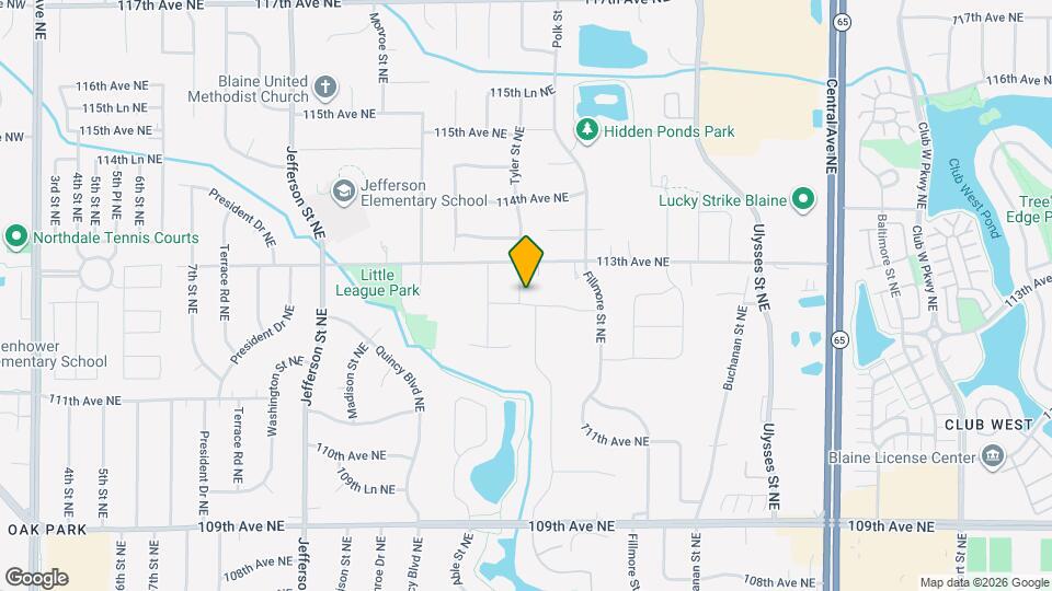 923 112th Ln NE Map and Location Details