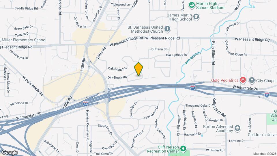 5303 Oak Springs Dr Map and Location Details