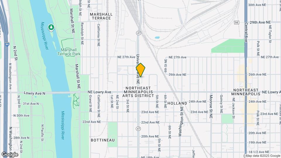 2535 University Ave NE Map and Location Details