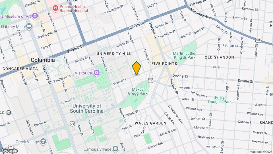 1808 Greene St Map and Location Details