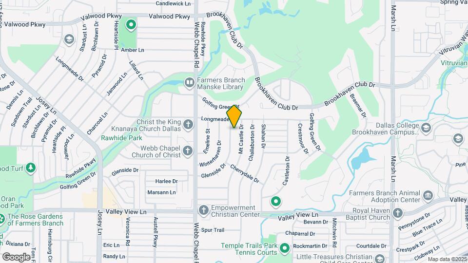 13520 Glenside Dr Map and Location Details