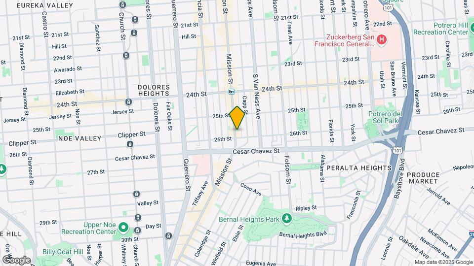 2985-2989 Mission St Map and Location Details