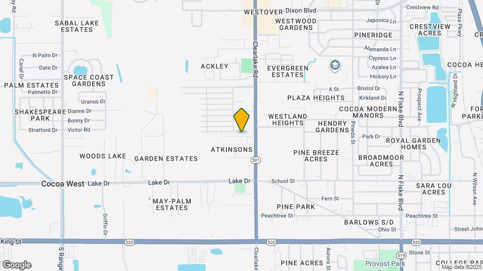 1616 Terrace St Map and Location Details