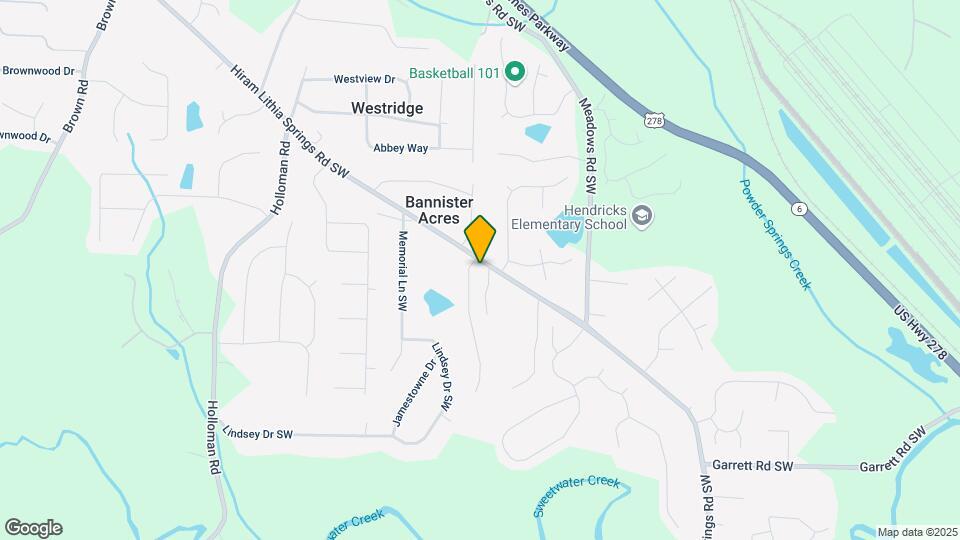 5252 Hiram Lithia Springs Rd SW Map and Location Details