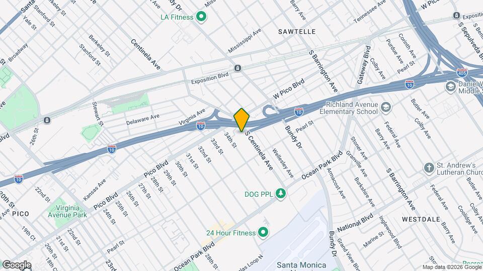 2403 S Centinela Ave Map and Location Details