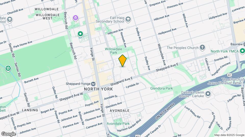 88 Sheppard Ave E Map and Location Details