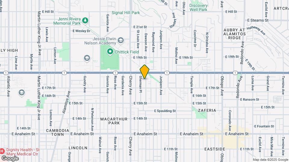 1740 Sherman Pl Map and Location Details