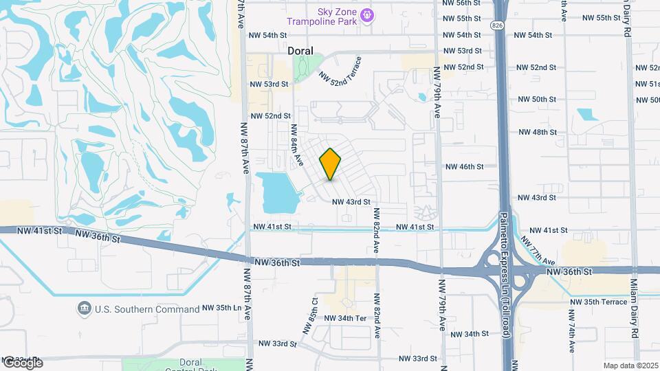 4617 NW 83rd Path Map and Location Details