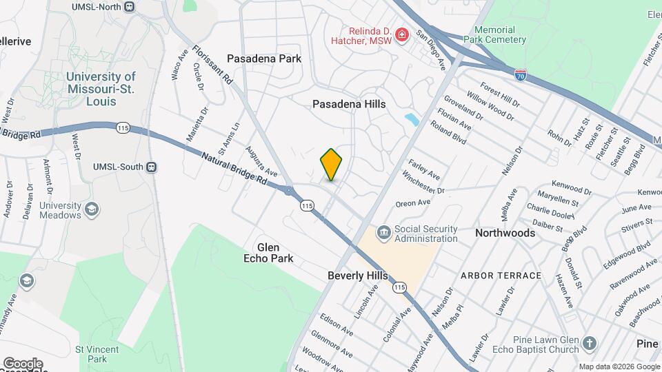 7307 Pasadena Blvd Mapa y Detalles de la Ubicación
