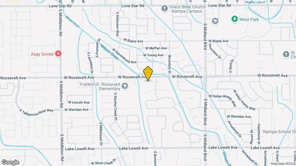 1609 S Middle Creek Ct Map and Location Details
