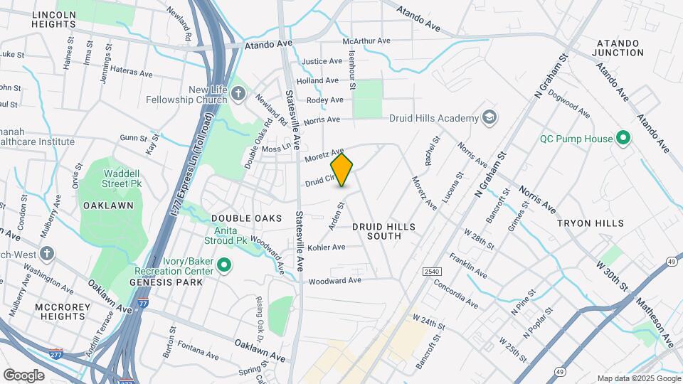 2401 Arden St Map and Location Details