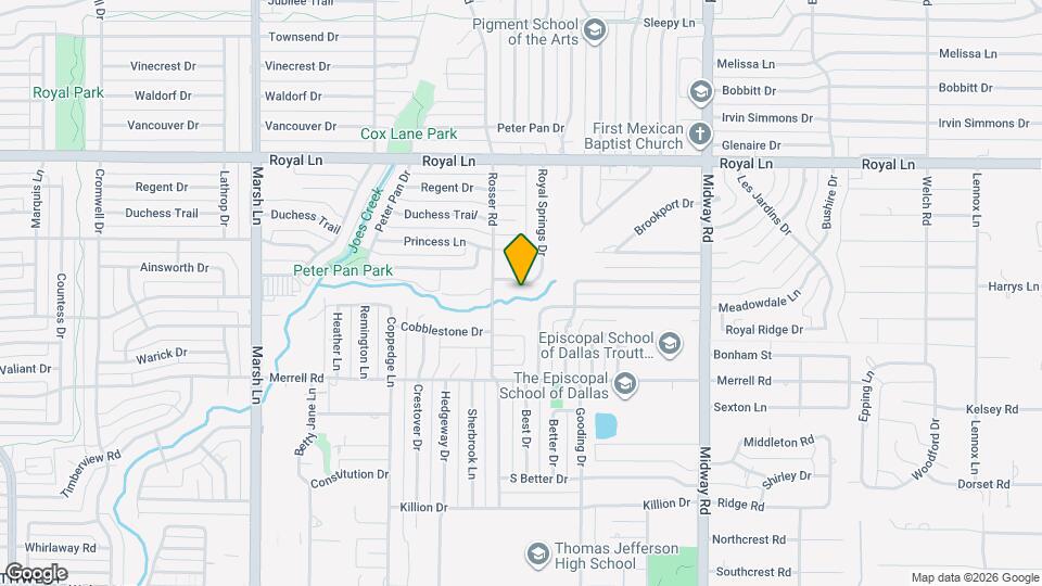 10534 Royal Springs Dr Map and Location Details