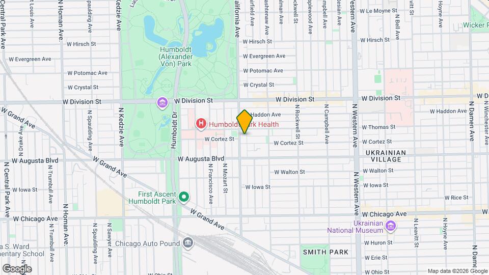 1045 N California Ave Mapa y Detalles de la Ubicación