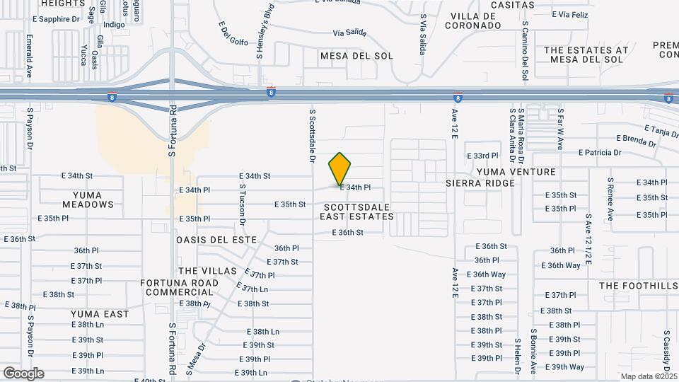 11573 E 34th Pl Map and Location Details