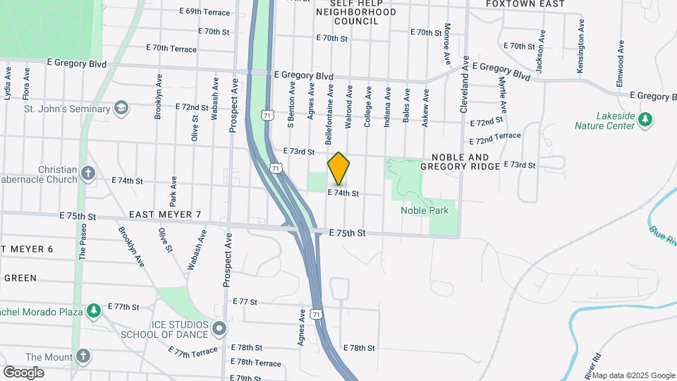 7348 Walrond Ave Map and Location Details