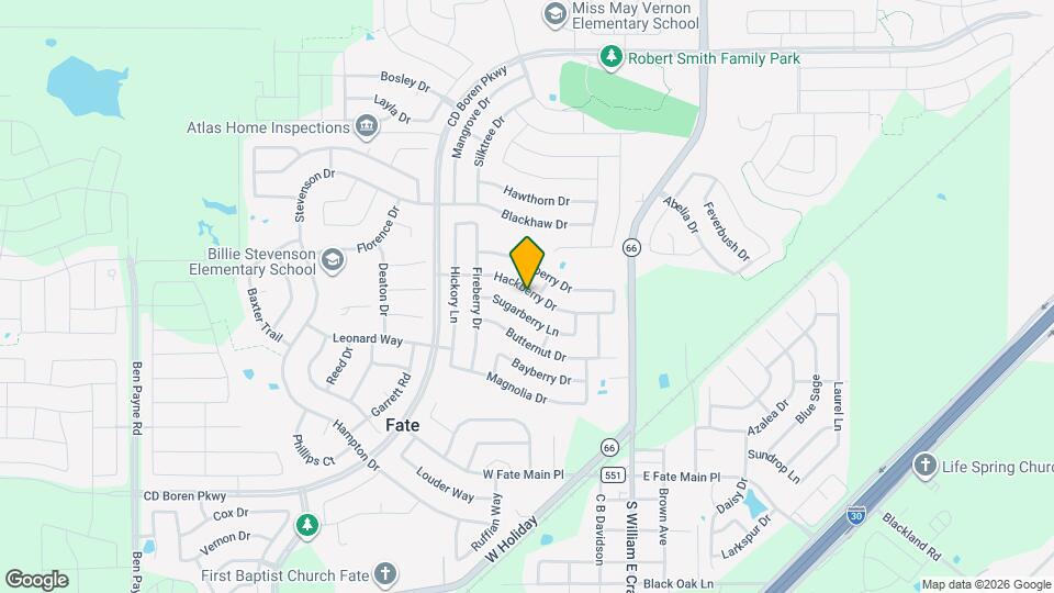 423 Hackberry Dr, Unit 1 Map and Location Details