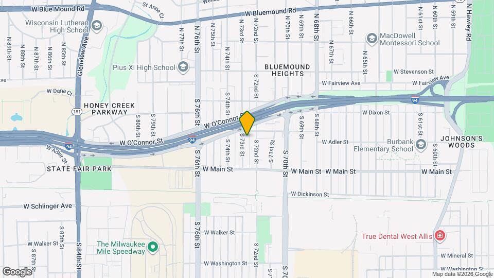 412 S 73rd St Map and Location Details