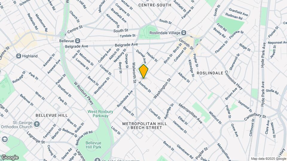 158-160-160 Roslindale Ave Map and Location Details