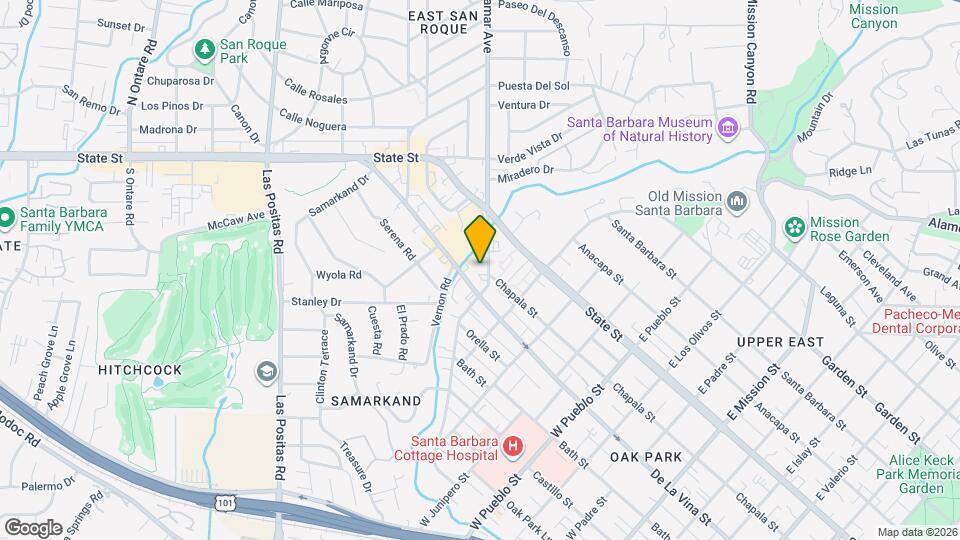 132 W Alamar Ave, Unit 1 Map and Location Details