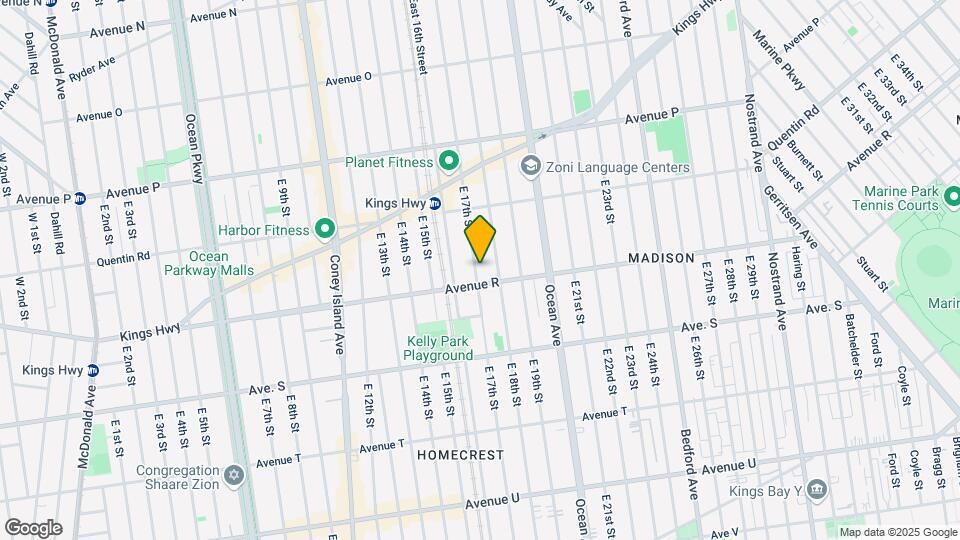 1781 E 17th St Map and Location Details