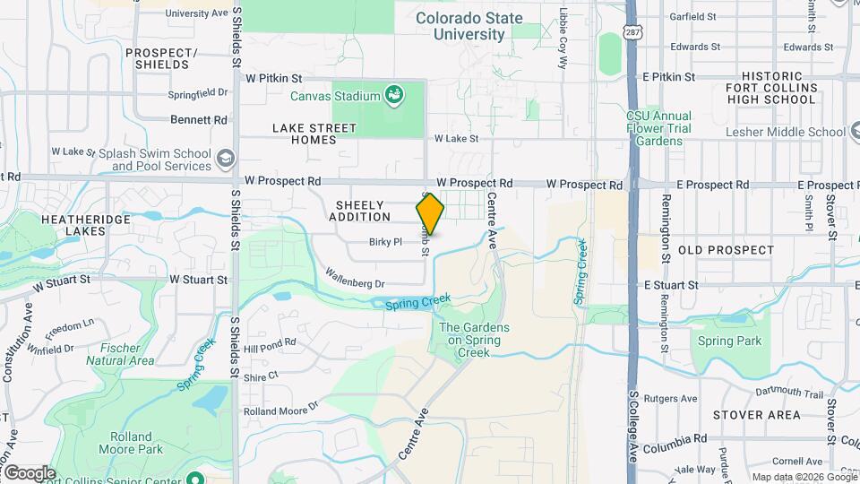 1712 S Whitcomb St Map and Location Details