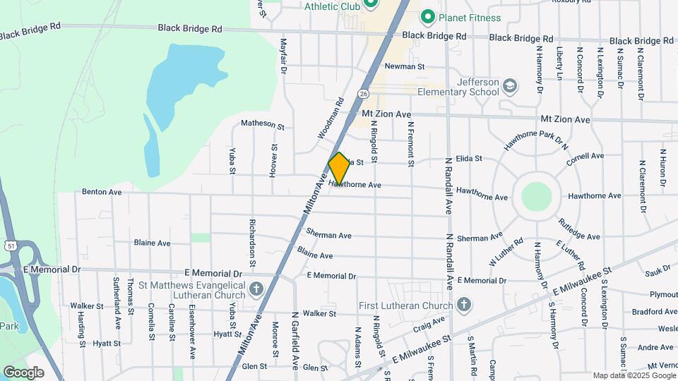 1108 Hawthorne Ave, Unit 1 Map and Location Details