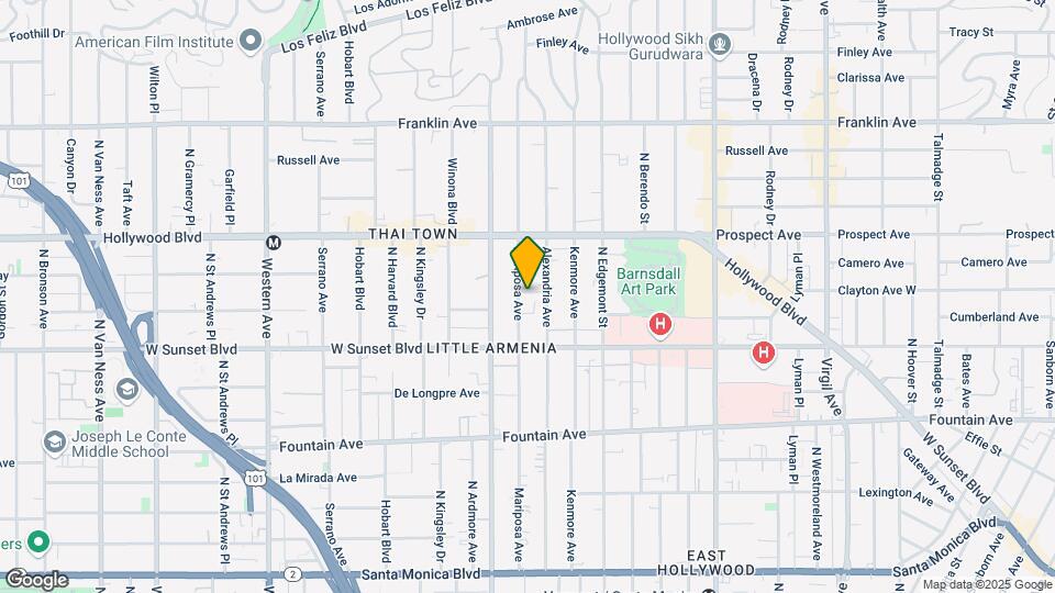 1556 Mariposa Ave Map and Location Details