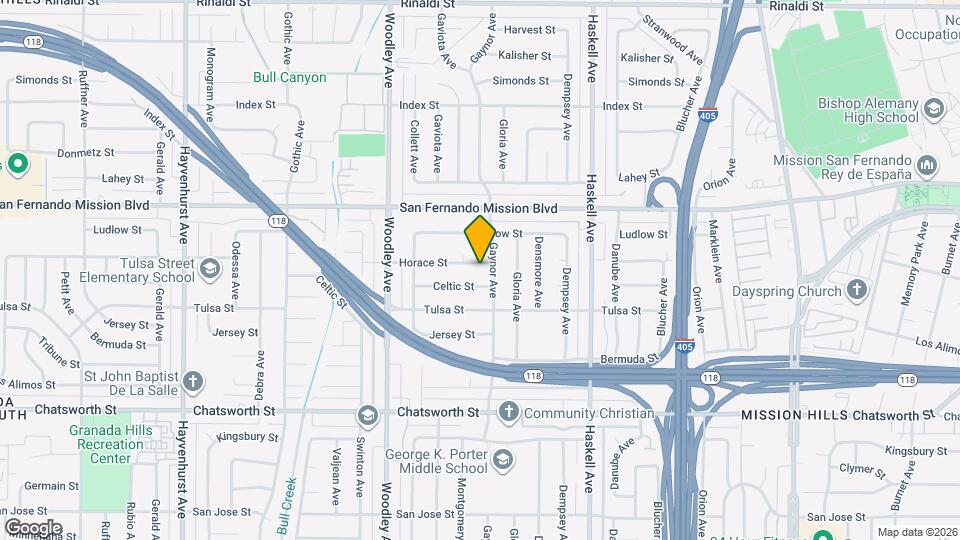 16014 Horace St Mapa y Detalles de la Ubicación