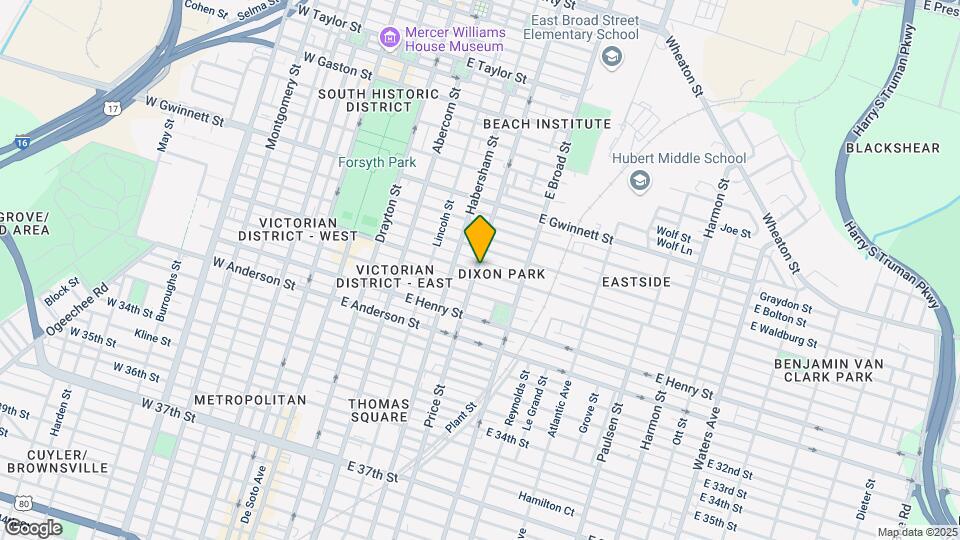 502 E Park Ave Map and Location Details