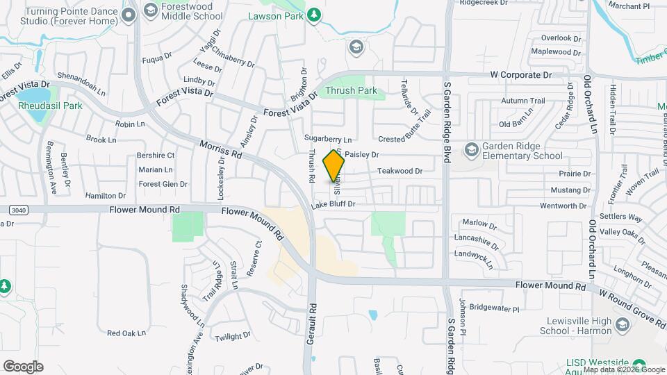 2201 Silverthorn Ln Mapa y Detalles de la Ubicación