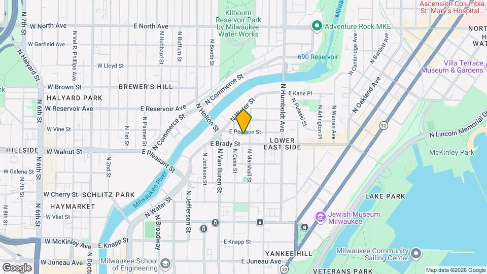 821 E Pearson St, Unit 821 Mapa y Detalles de la Ubicación