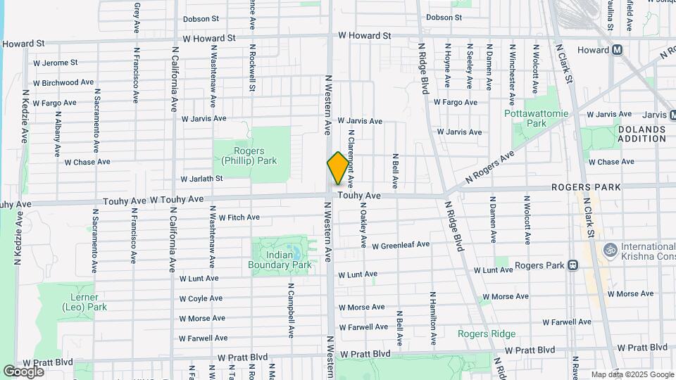 2356 W Touhy Ave Map and Location Details