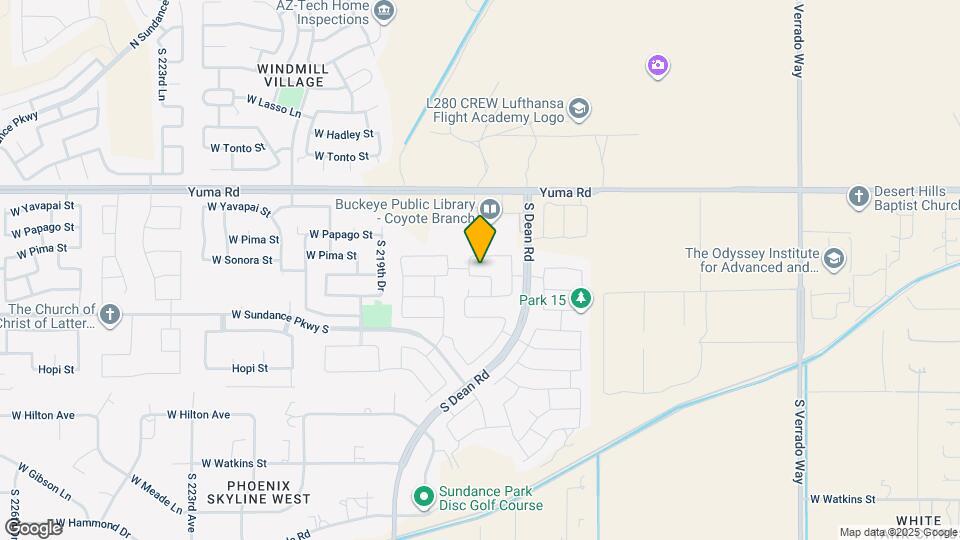 21732 W Sonora St Map and Location Details