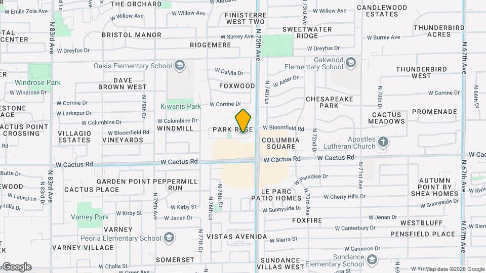 7564 W Charter Oak Rd Mapa y Detalles de la Ubicación