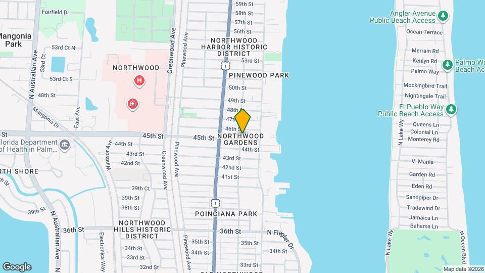 439 45th St Map and Location Details