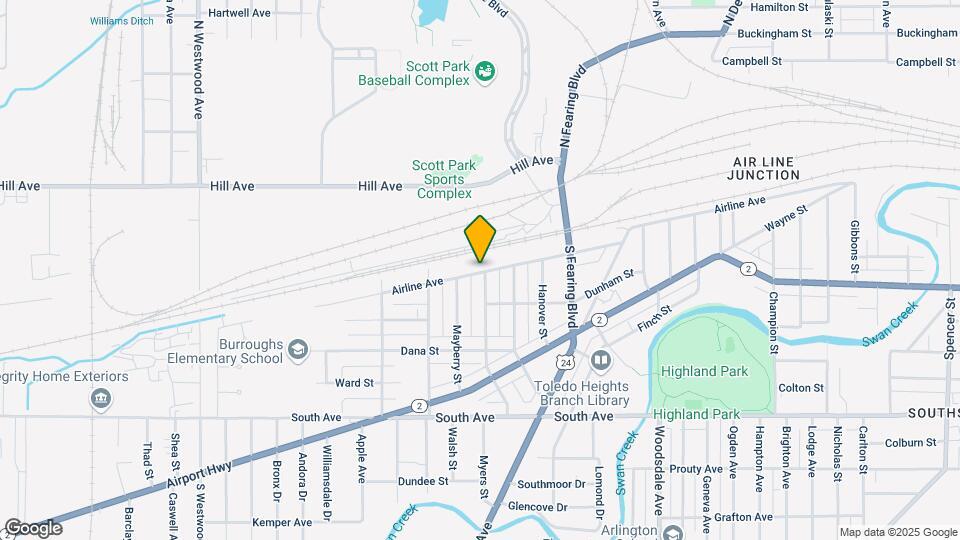 2106 Airline Ave Map and Location Details
