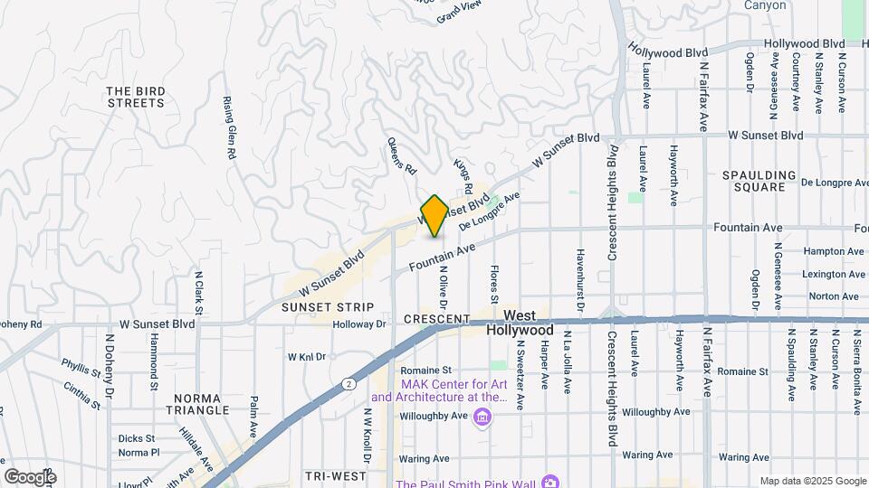 1323 N Olive Dr Map and Location Details