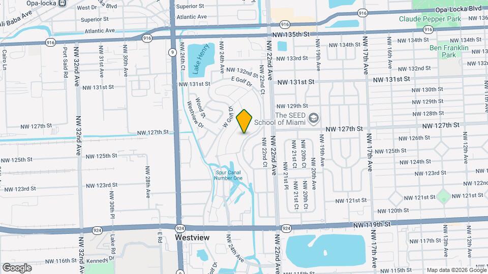 12612 NW 22nd Pl Map and Location Details