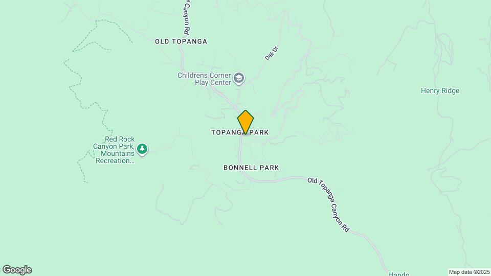 1380 Old Topanga Canyon Rd Mapa y Detalles de la Ubicación