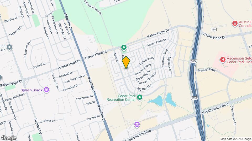 1707 Big Bend Dr Map and Location Details